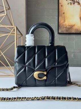 TABBY TOP HANDLE BAG WITH QUILTING